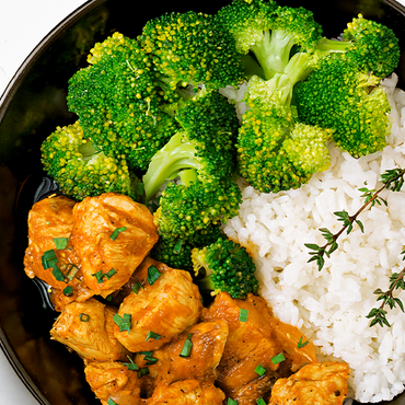 Butter Chicken with Rice and Broccoli Recipe