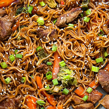 Mongolian Beef Ramen Noodles