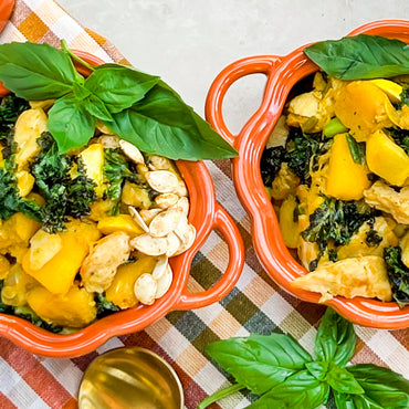 Thai Coconut Chicken Pumpkin Bowls